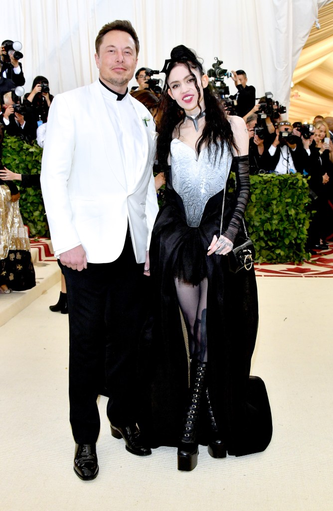 Elon Musk's ex Grimes, pictured above at the May 2018 Met Gala, came to his daughter Vivian's defense.