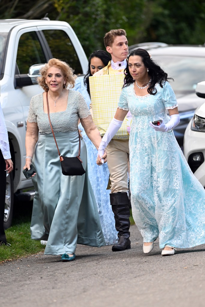 Guests, including JLo's mother Guadalupe, arrive at Jennifer Lopez's seemingly 'Bridgerton' inspired 55th birthday party