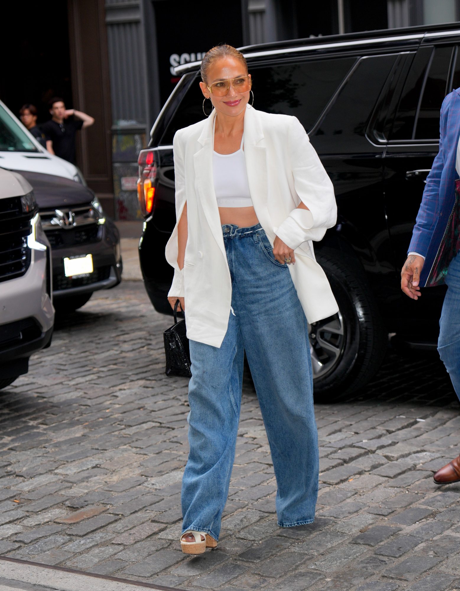 Jennifer Lopez is seen out and about on July 25, 2024 in New York City.