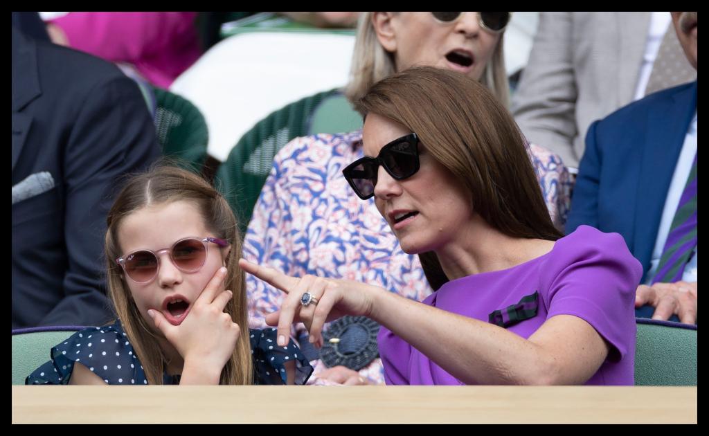 Kate Middleton and Princess Charlotte.