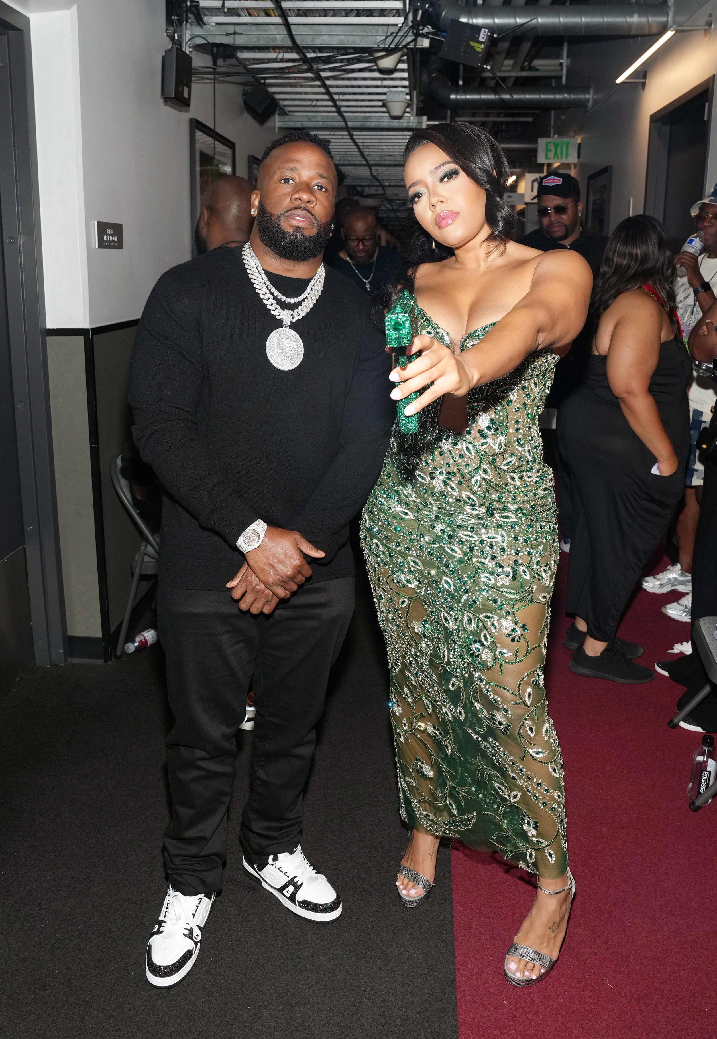 Angela Simmons and Yo Gotti at the 2024 BET Awards.