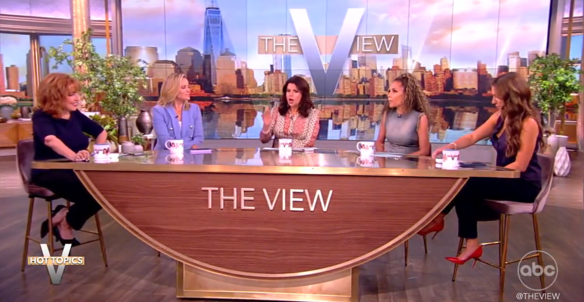 The "View" co-hosts sitting