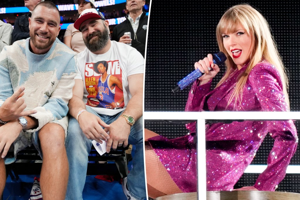 Travis and Jason Kelce stumped by Swiftie’s username: ‘Is that, like, a lyric or something?’