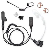 Radio Earpiece for Motorola APX Series, EP1334QR-PTT Quick Release Hawk Lapel Mic