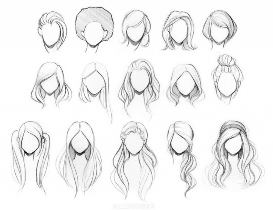 Types Of Hair Drawing - Best Hairstyles Ideas for Women and Men in 2023