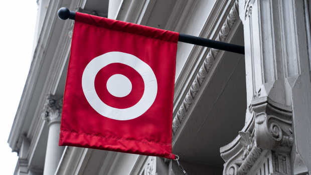 The exterior of a Target branch is being shown in New York City.