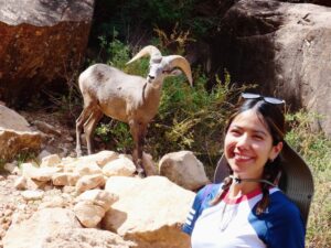 Karen hiking