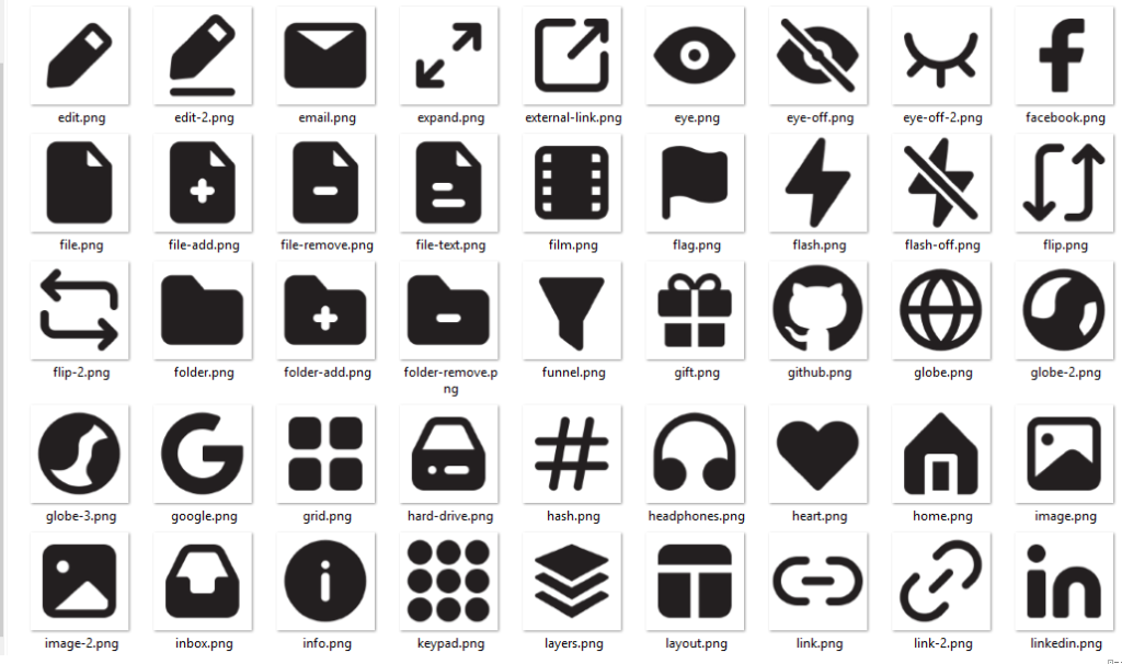 Paquete de iconos Eva Icons para la web o para escritorio. Iconos Open source