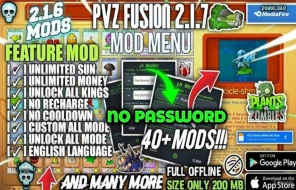 Download PVZ Fusion Mod APK Versi 2.1.7 untuk Android