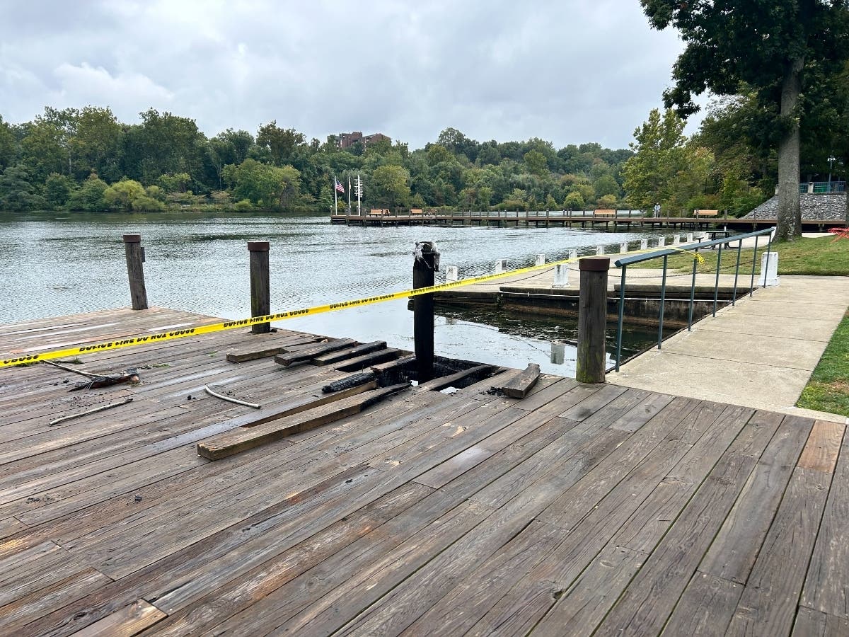 Dock Set On Fire Near Lake Kittamaqundi Trail