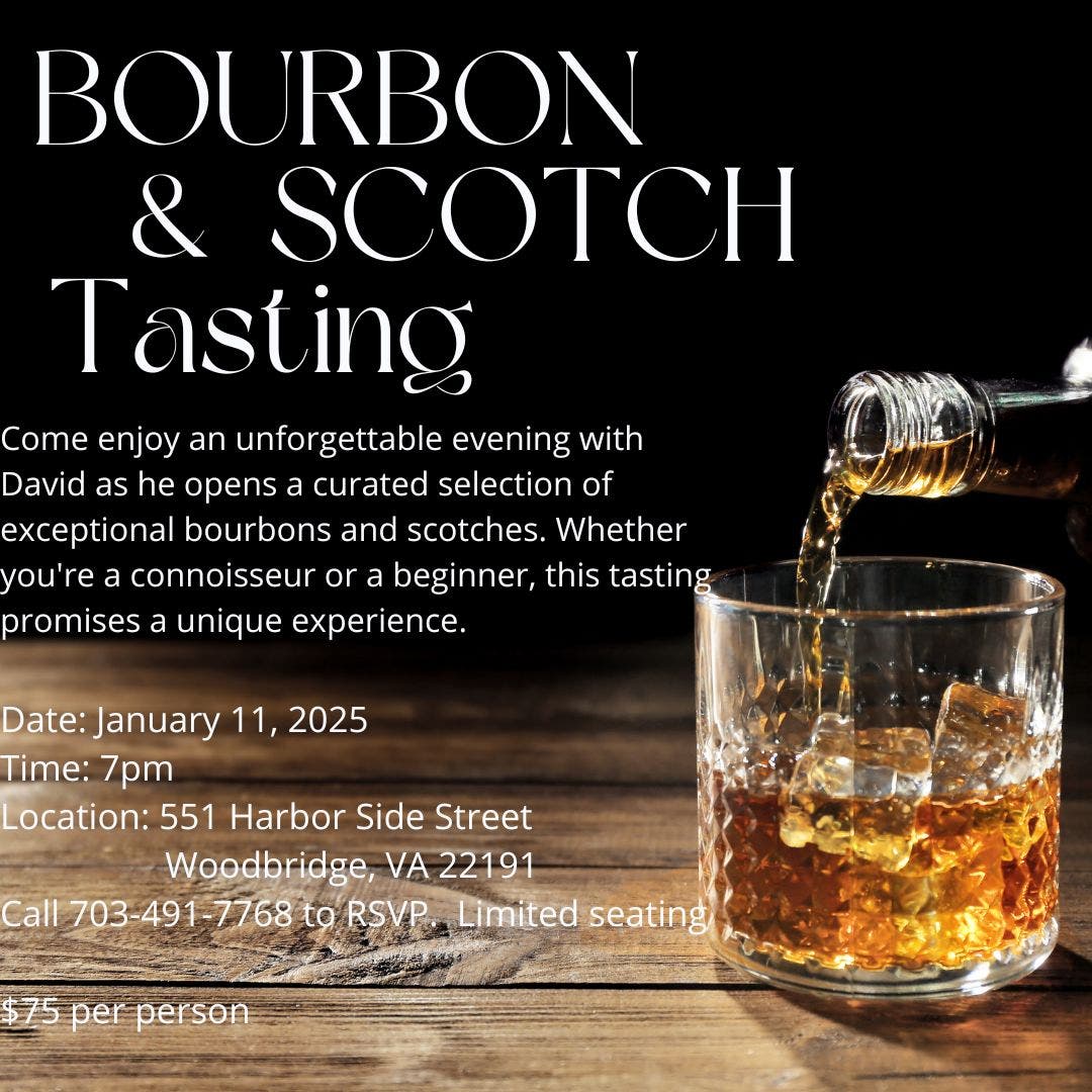 Bourbon and Scotch Tasting