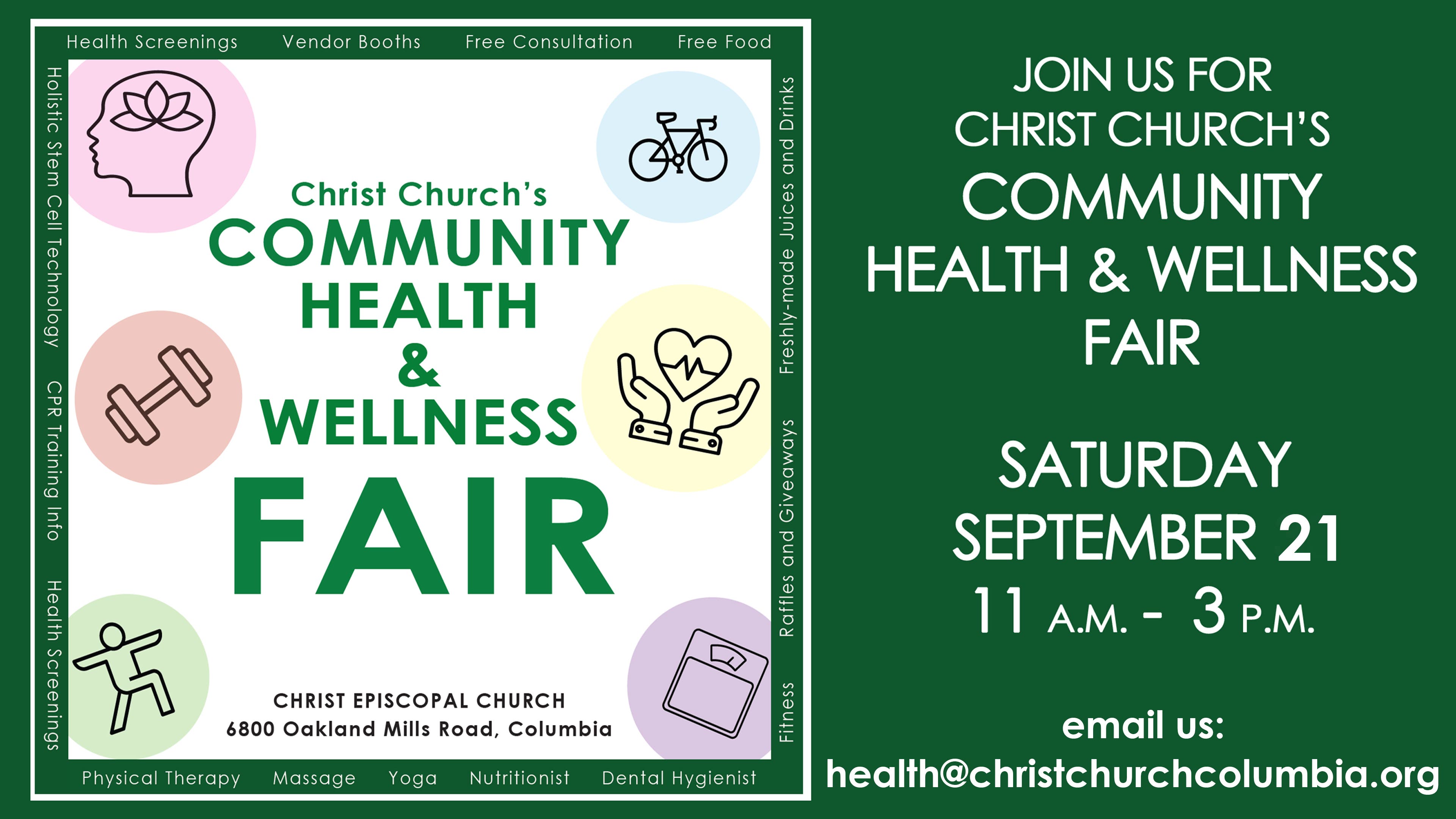 Christ Church's 2024 Health & Wellness Fair