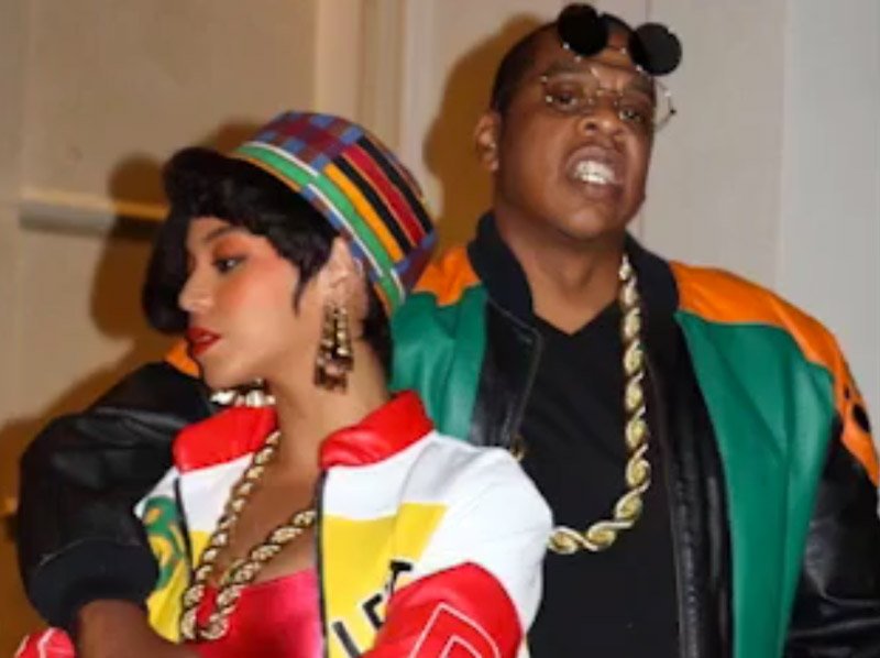 Beyoncé and Jay Z dress up for an '80s and '90s-themed birthday bash ...