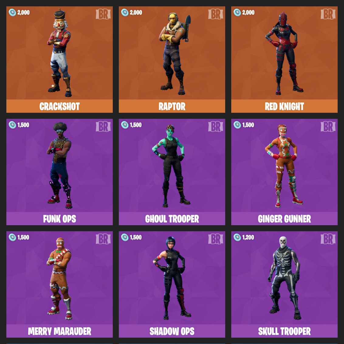 Fortnite All Skins And Names Every Single Fortnite Sk - vrogue.co