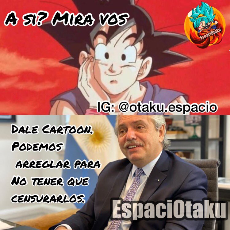 ট ইট র Espaciotaku El Pfizer De La Tv Cartoonnetwork Pfizer Albertofernandez Goku Dragonball Dragonballz Memes Animememes Elecciones Eleccionesargentina Elecciones21 T Co Ah1zdud7hb ট ইট র