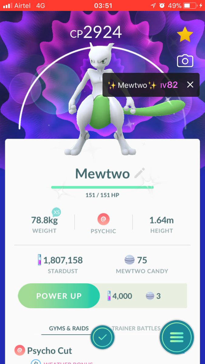 Twitter पर Stardust Pokemon Go Shiny Mewtwo 1