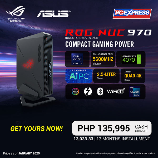 ASUS ROG NUC 970 (RNUC14SRKU9189AOI) Intel® Core™ Ultra 9 Mini Desktop