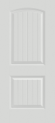 Pella® Fiberglass Entry Doors Fiberglass 2 Panel Arch Plank