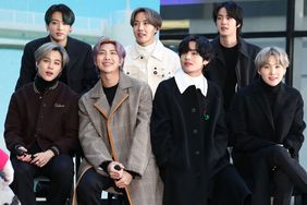 Jimin, Jungkook, RM, J-Hope, V, Jin, and SUGA of the K-pop boy band BTS visit the "Today" Show on February 21, 2020 in New York City. 