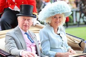 King Charles III and Queen Camilla attends day four of Royal Ascot 2024 at Ascot Racecourse on June 21, 2024 in Ascot, England.