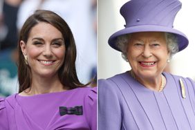 Catherine Princess of Wales during day fourteen of The Championships Wimbledon ; Queen Elizabeth II attends the 2016 Braemar Highland Gathering 