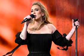 Adele performs on stage as American Express present BST Hyde Park