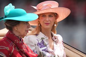 The Princess Royal alongside Lady Gabriella Kingston (right) arrive by carriage on day one of Royal Ascot at Ascot Racecourse, Berkshire. Picture date: Tuesday June 18, 2024. 