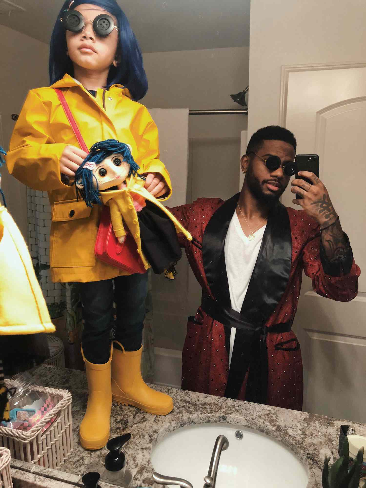 Bryson Tiller and his daughter Harley Loraine Tiller.