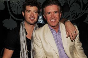 Robin Thicke and Alan Thicke attend The Bank nightclub at Bellagio Las Vegas on June 19, 2009.