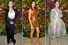 Emily Blunt; Kaia Gerber; Rosamund Pike attend the British Vogue And Tiffany & Co. Celebrate Fashion And Film Party 2024 at Annabel's 