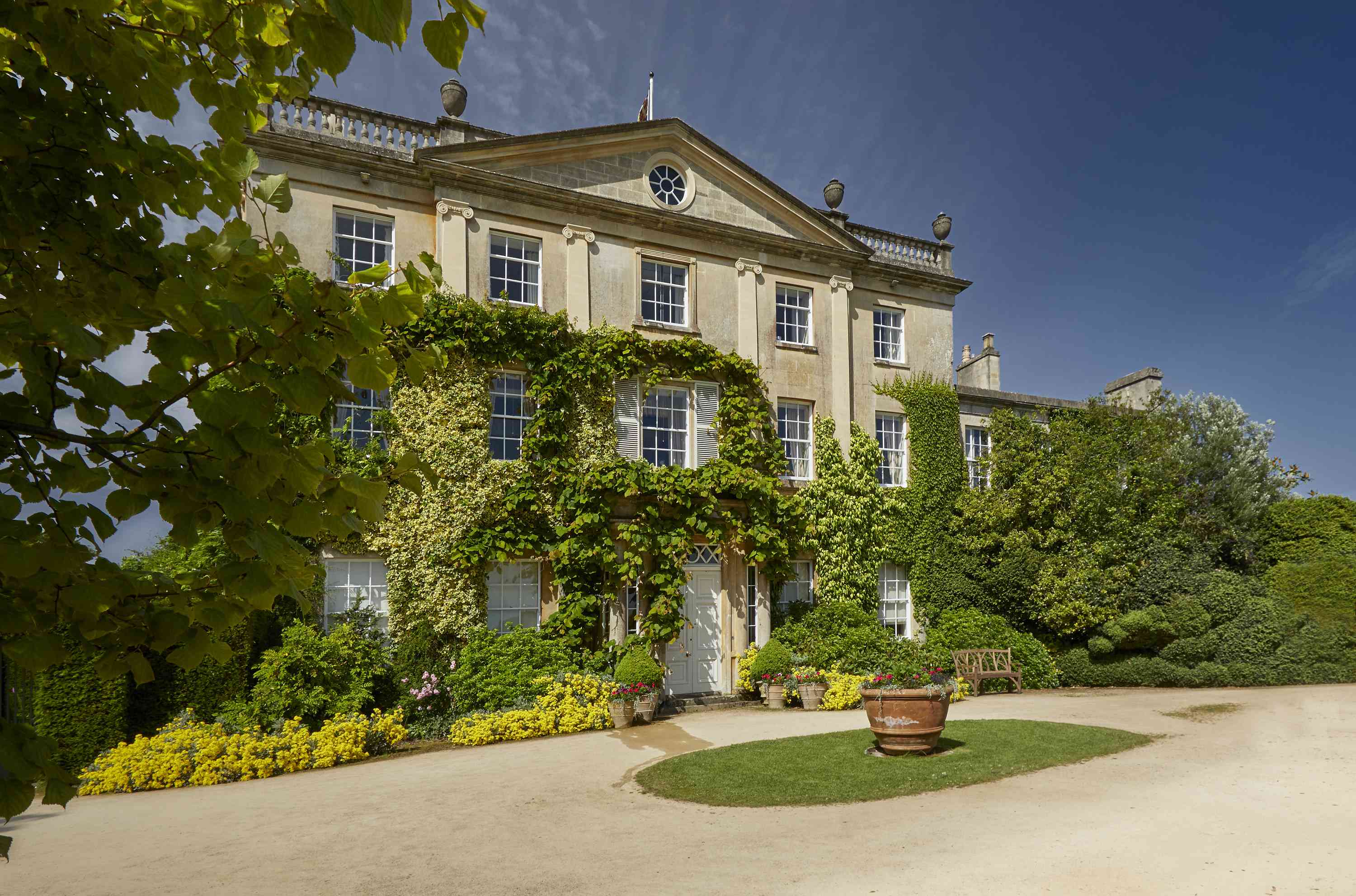 king charles house and gardens highgrove front drive 2019