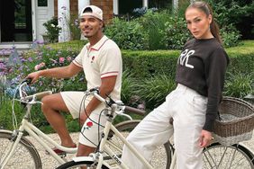 Jennifer Lopez Rocks Stylish Summer Look While Cycling in the Hamptons with Friends