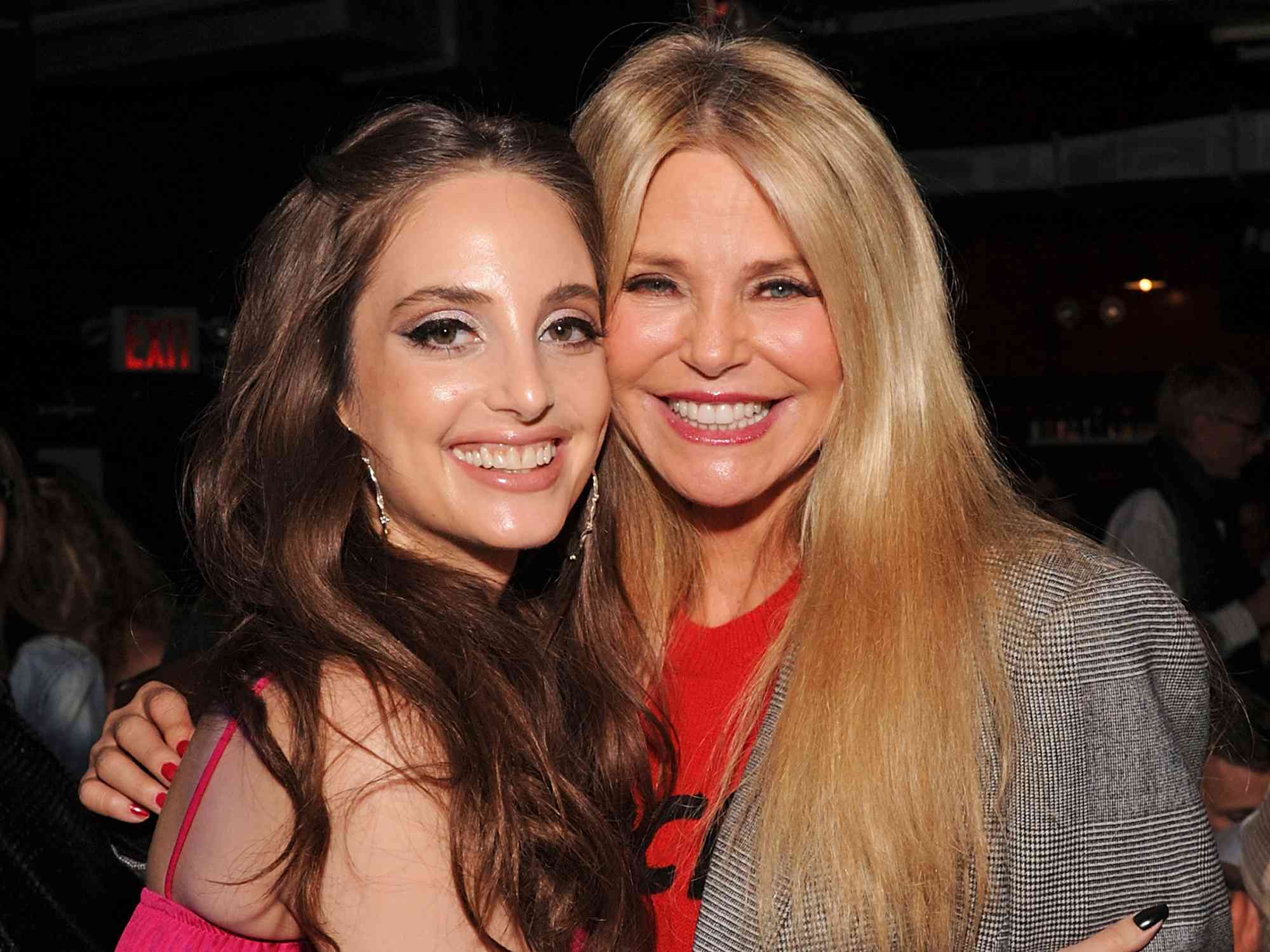 Christie Brinkley and Alexa Ray Joel attend Rockers On Broadway 2019 at Le Poisson Rouge on November 11, 2019 in New York City