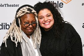 Whoopi Goldberg and Michelle Buteau attend Common's "Bluebird Memories - A Journey Through Lyrics & Life" hosted by Audible at the Minetta Lane Theatre on January 10, 2020