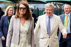 Carole Middleton and Michael Middleton arrive on day ten of the 2024 Wimbledon Championships at the All England Lawn Tennis and Croquet Club, London. Picture date: Wednesday July 10, 2024.