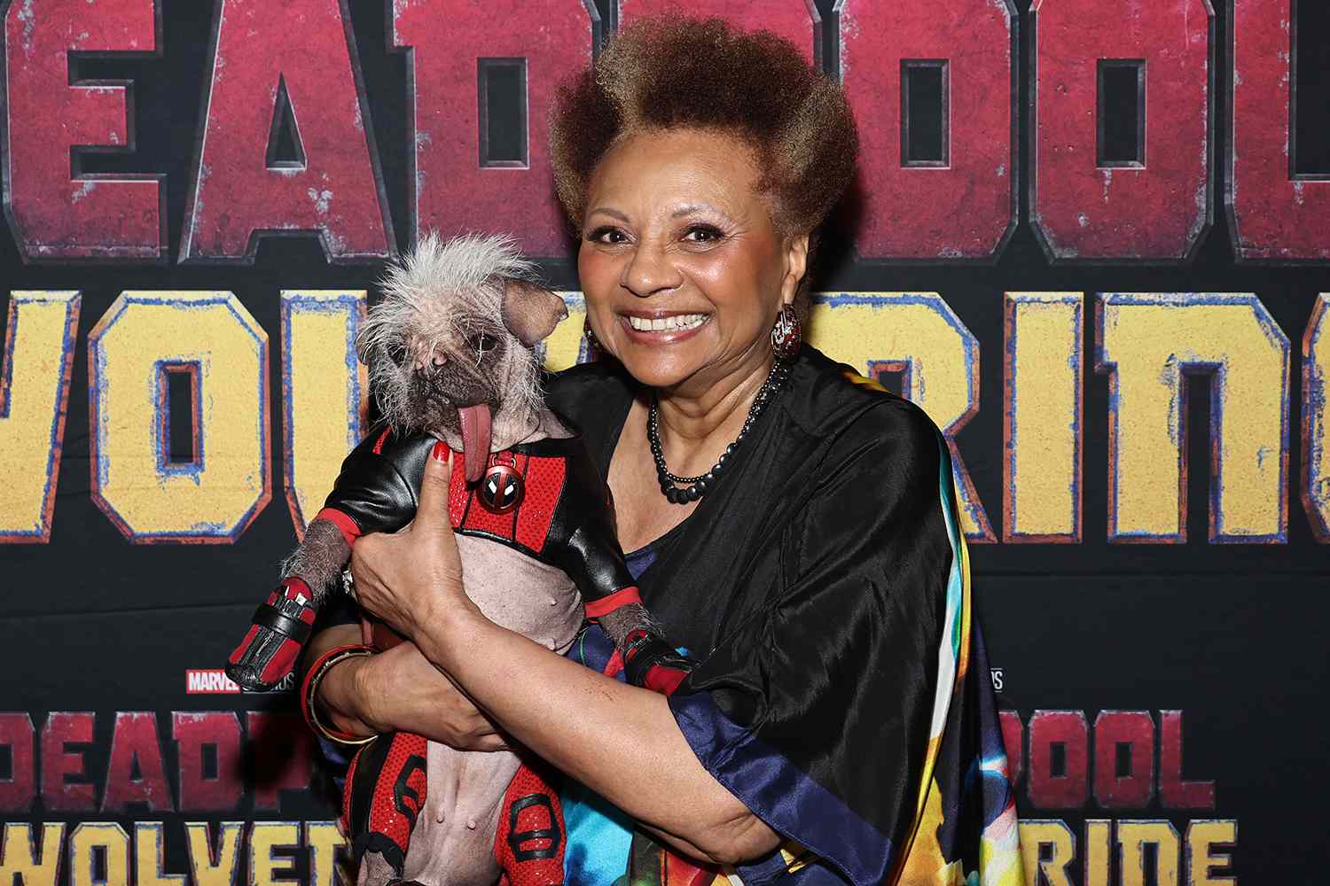 Peggy the dog and Leslie Uggams new york 07 24 24