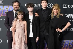 Mark Ruffalo, Odette Ruffalo, Bella Noche, Keen Ruffalo and Sunrise Coigney attend the world premiere of Walt Disney Studios Motion Pictures "Avengers: Endgame" in 2019