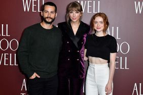 Dylan O'Brien, Taylor Swift and Sadie Sink attend the "All Too Well" premiere at AMC Lincoln Square on November 12, 2021