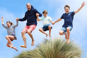 Prince William with Princess Charlotte, Prince Louis and Prince George 