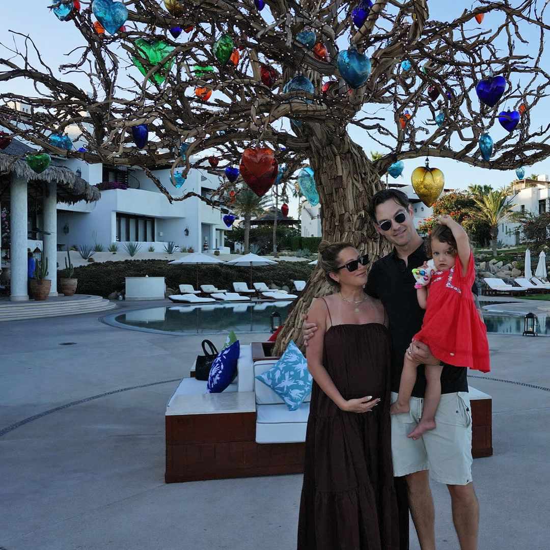 Ashley Tisdale, Christopher French and daughter Jupiter