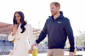 The Duke and Duchess of Sussex attending the Invictus Games athletics events in the Athletics Park, at Zuiderpark the Hague, Netherlands. Picture date: Sunday April 17, 2022