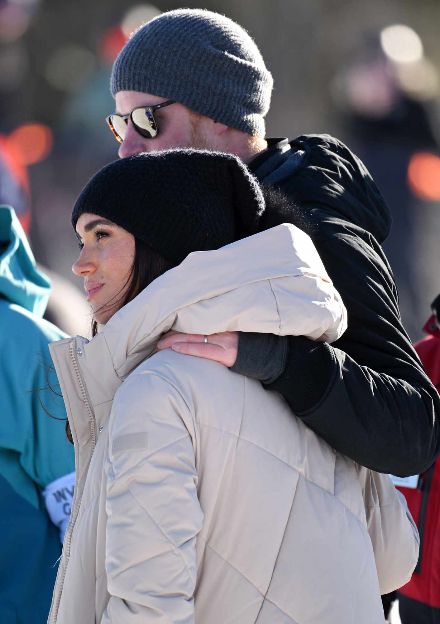 Prince Harry, Duke of Sussex and Meghan, Duchess of Sussex attend the Invictus Games One Year To Go Event on February 14, 2024 in Whistler, Canada.