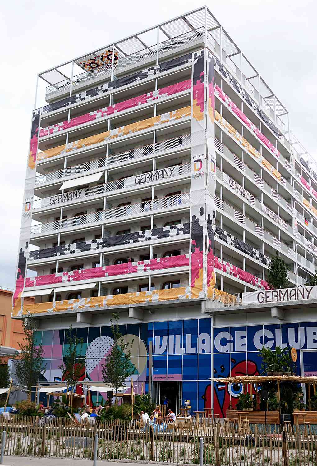 Before the Summer Olympics, Paris 2024 Olympics, view of the German accommodation in the athletes' Olympic Village.