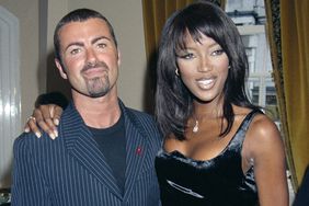 George Michael with English supermodel Naomi Campbell 