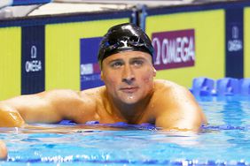 Ryan Lochte of the United States reacts after competing in the Men's 200m individual medley final during Day Six of the 2021 U.S. Olympic Team Swimming Trials at CHI Health Center on June 18, 2021 in Omaha, Nebraska.