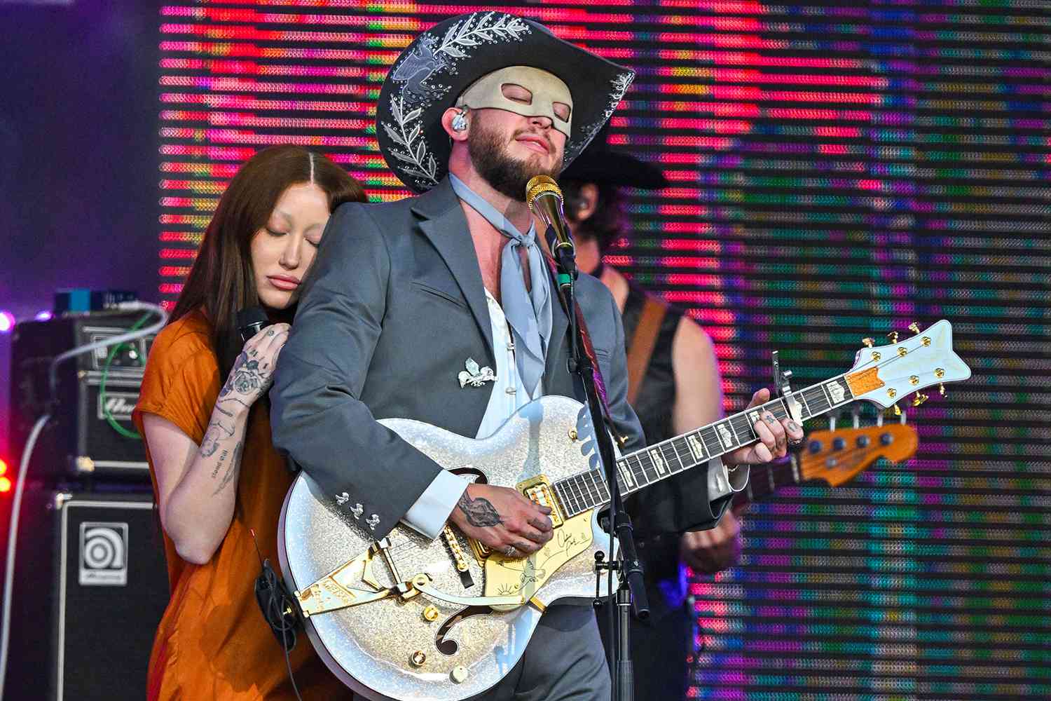 Noah Cyrus and Orville Peck los angeles jimmy kimmel 07 24 24