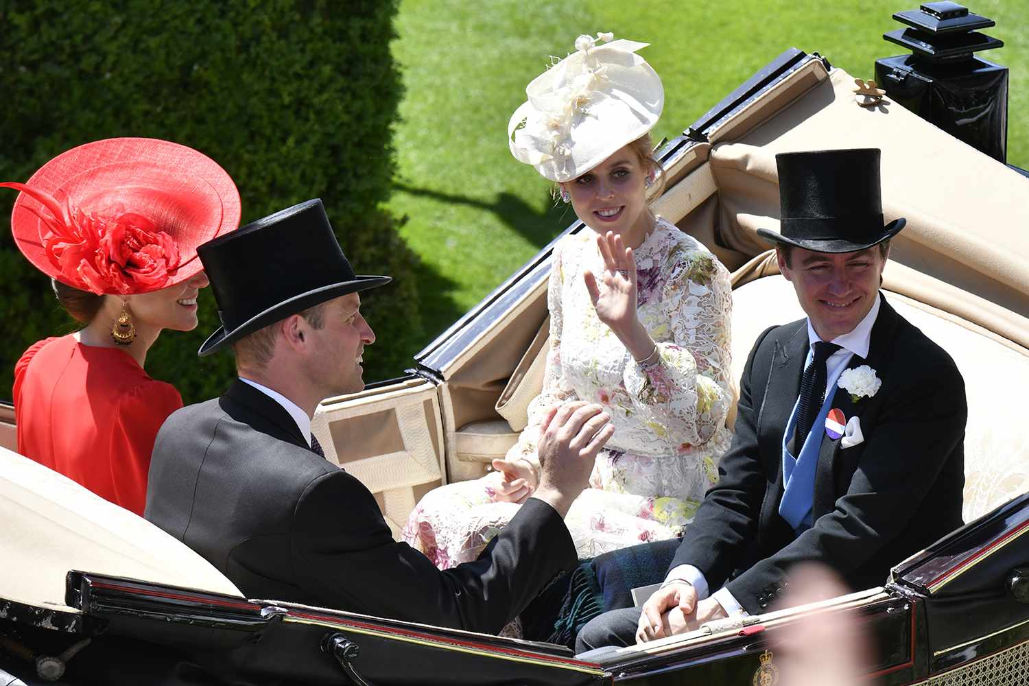 Princess Beatrice and Edoardo Mapelli Mozzi attend day four of Royal Ascot 2023