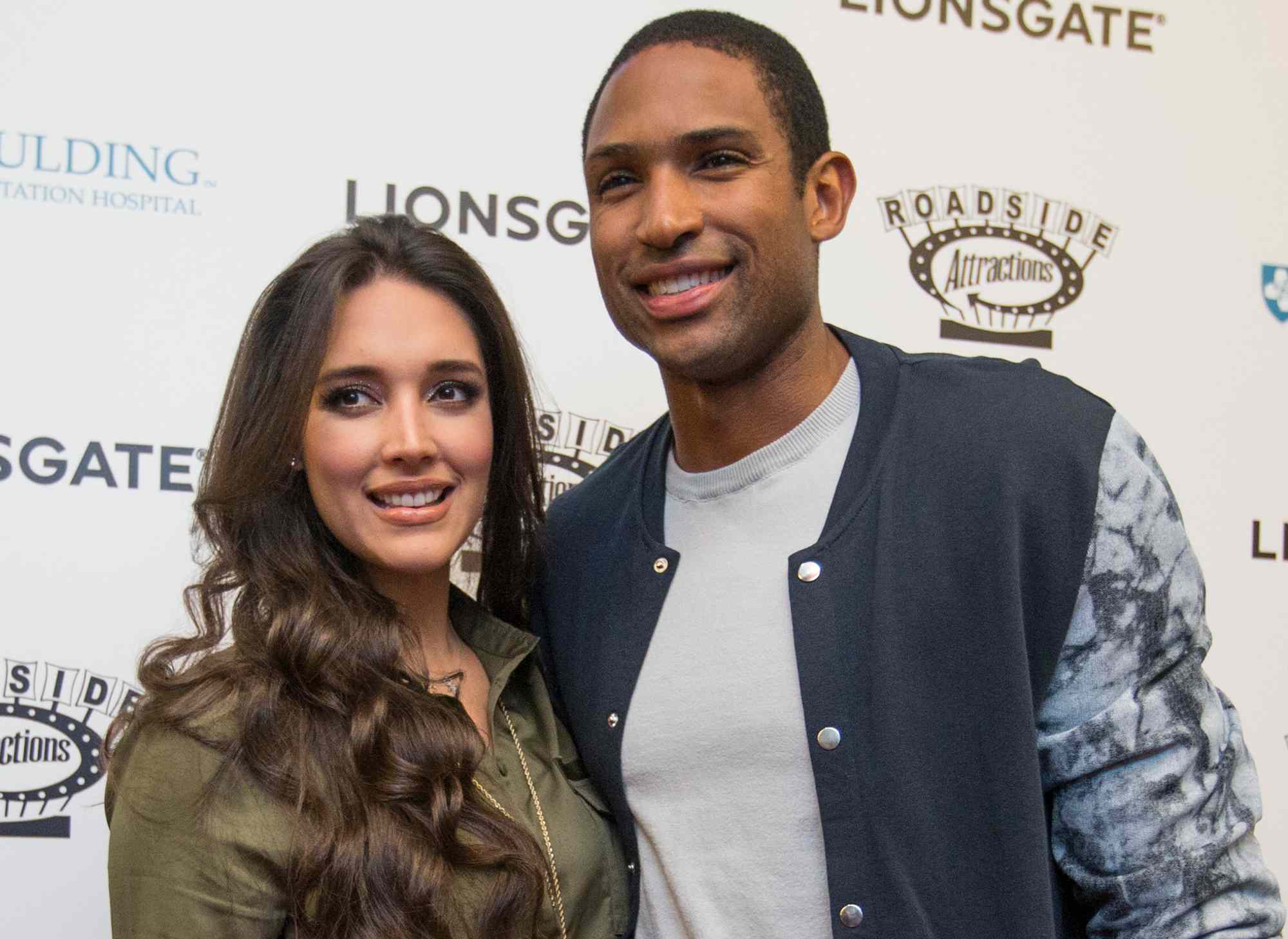 Al Horford and Amelia Vega at the Boston Premiere of STRONGER on September 12, 2017 in Charlestown, Massachusetts.