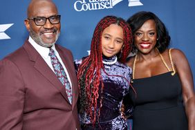 Julius Tennon, Genesis Tennon and Viola Davis attend the Public Counsel's Annual William O. Douglas Award Dinner Celebrating Viola Davis at The Beverly Hilton on December 11, 2022 in Beverly Hills, California