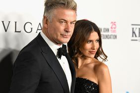 Alec Baldwin and Hilaria Baldwin attend the Elton John AIDS Foundation's Annual Fall Gala with Cocktails By Clase Azul Tequila at Cathedral of St. John the Divine on November 7, 2017 in New York City